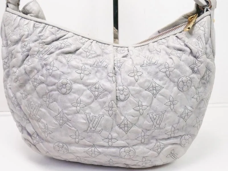 Pre-owned Authentic Louis Vuitton Monogram Orump Gray Nimps PM Hobo Shoulder Bag M95476 210475
