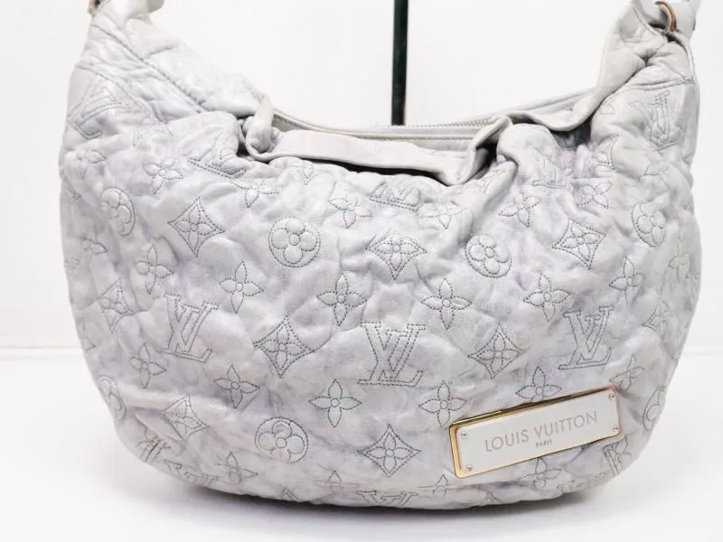 Pre-owned Authentic Louis Vuitton Monogram Orump Gray Nimps PM Hobo Shoulder Bag M95476 210475
