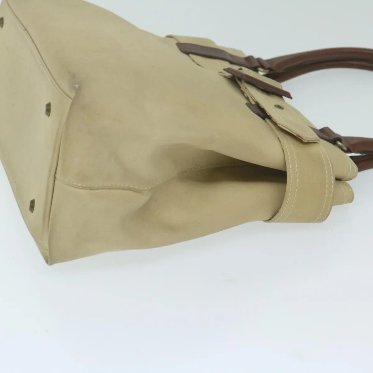 BURBERRY Hand Bag Canvas Beige  yk10080