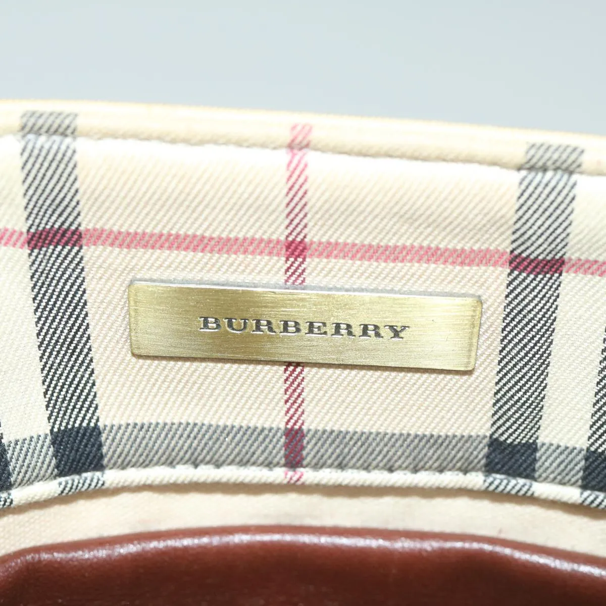 BURBERRY Hand Bag Canvas Beige  yk10080