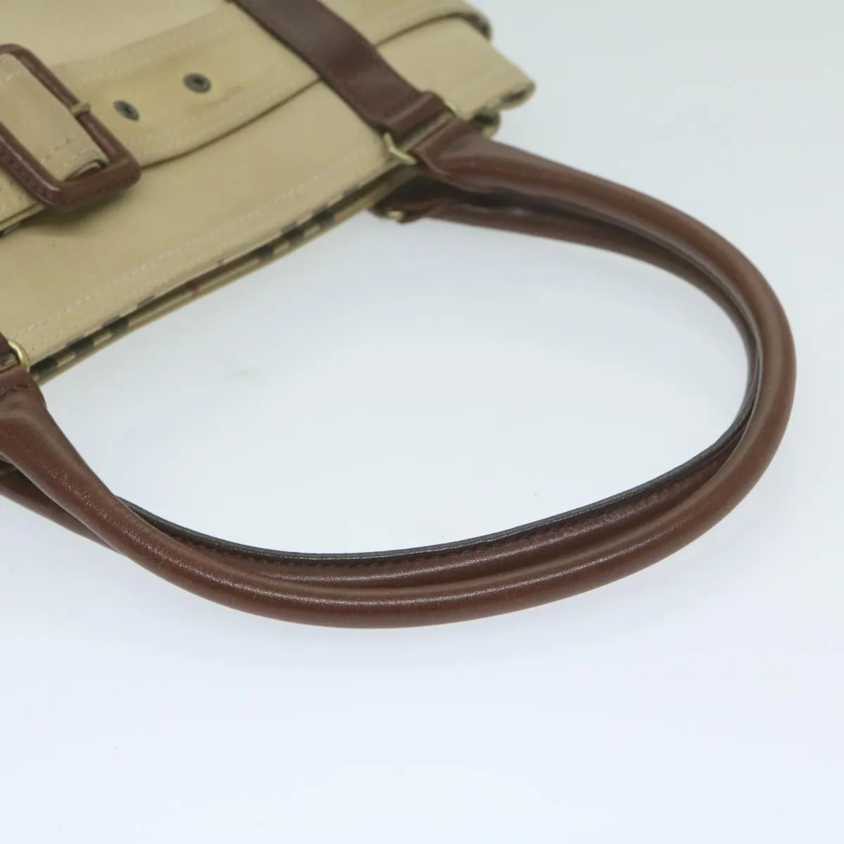 BURBERRY Hand Bag Canvas Beige  yk10080