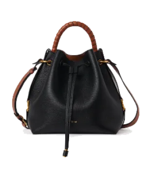 CHLOE MARCIE BUCKET BAG BLACK