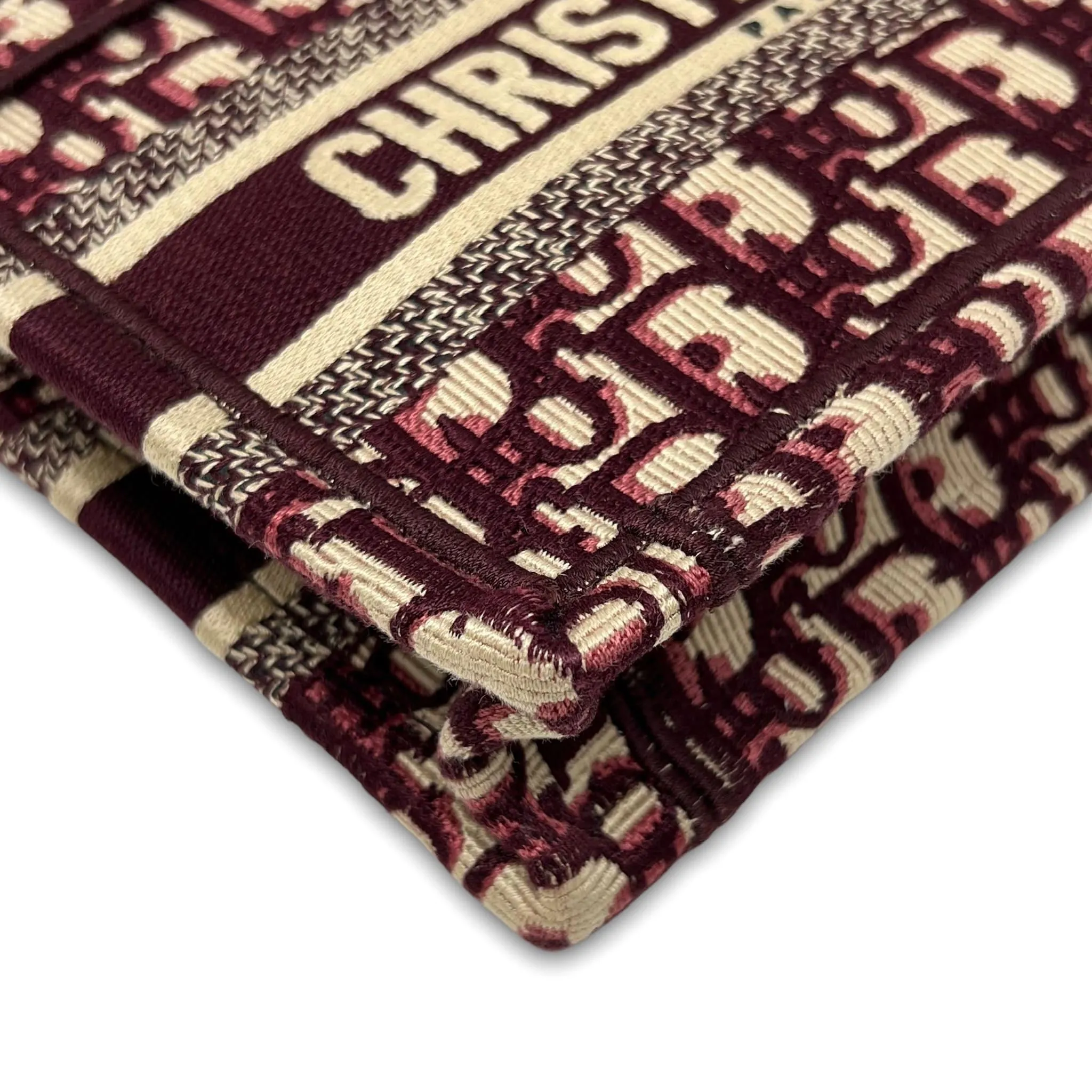 Dior Burgundy Mini Book Tote