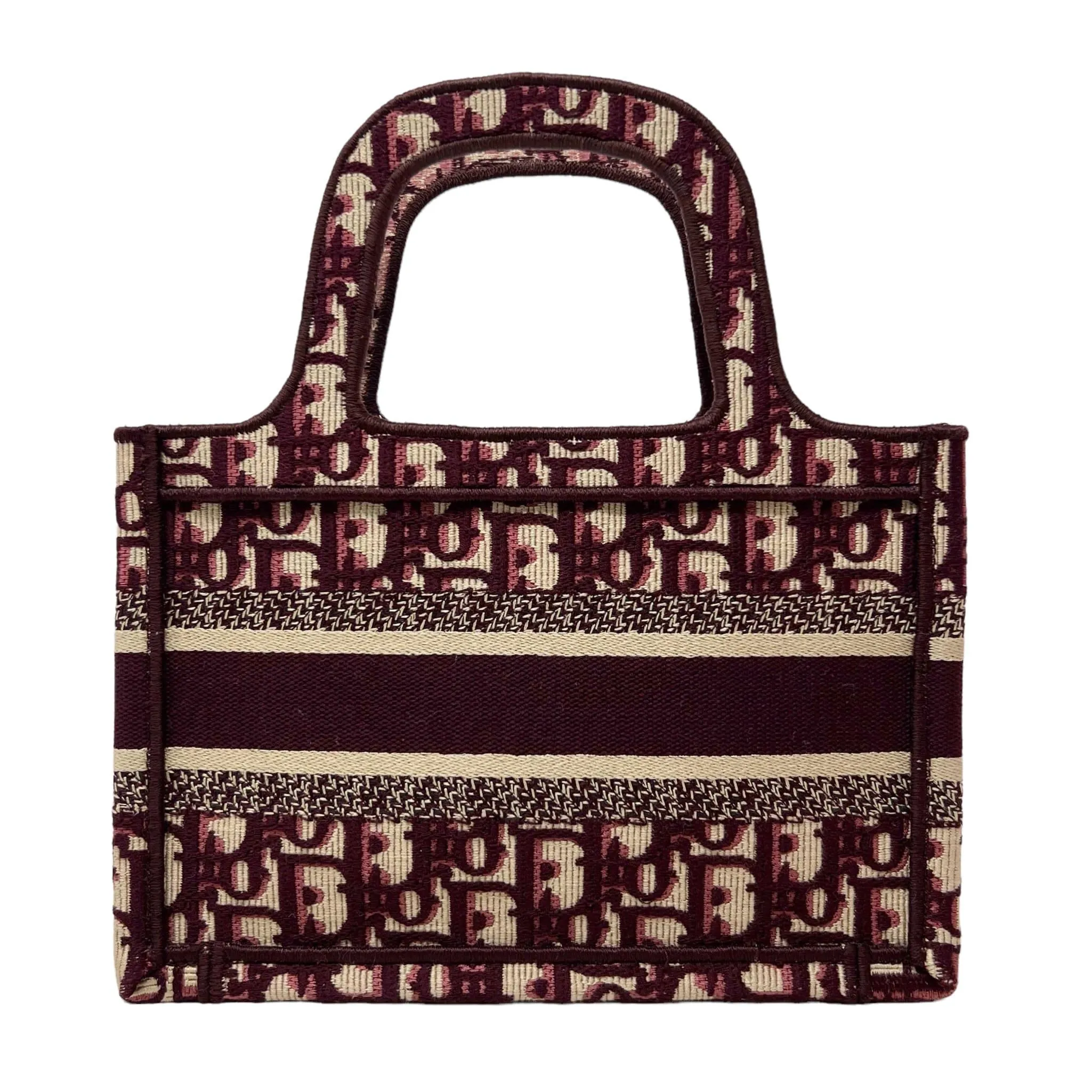Dior Burgundy Mini Book Tote