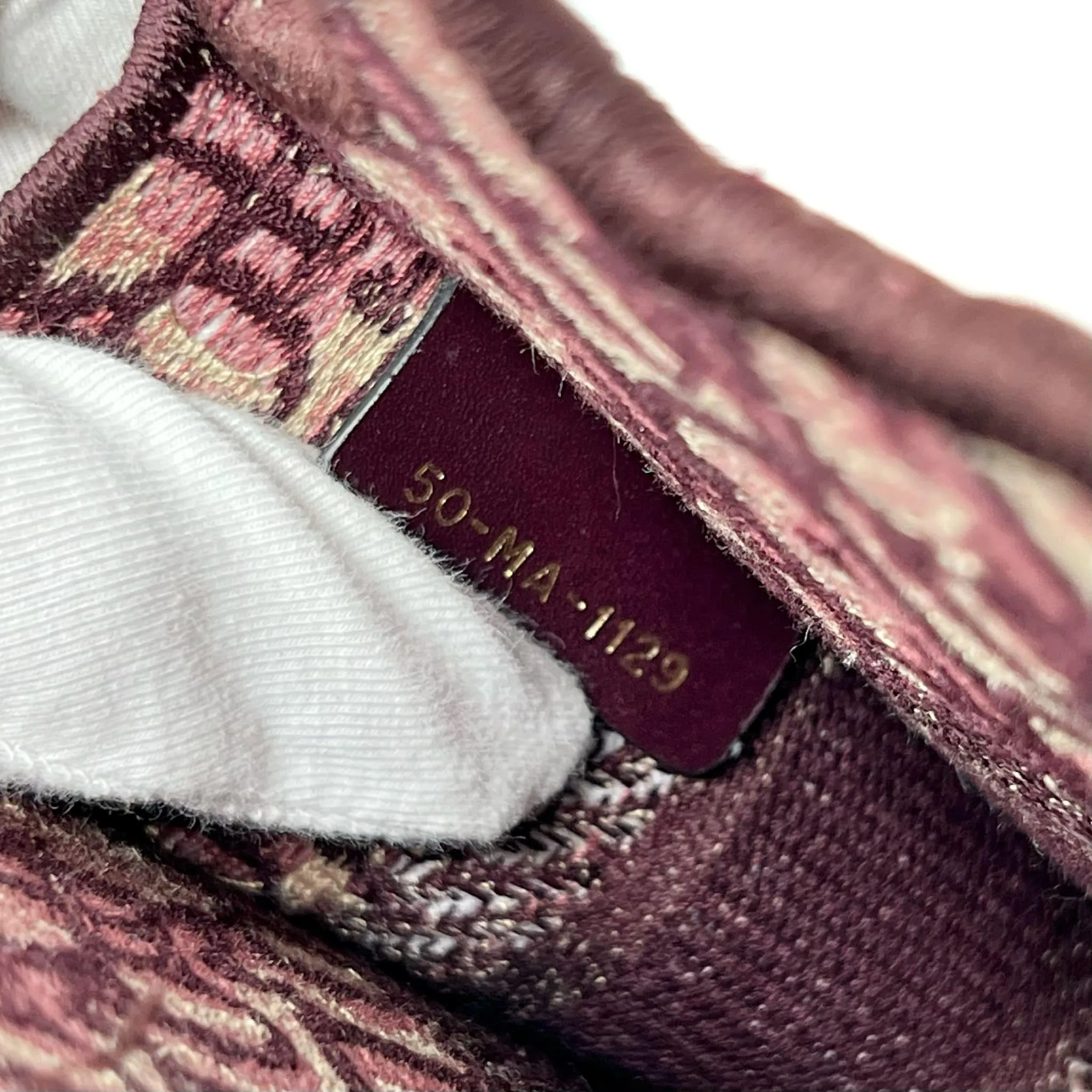 Dior Burgundy Mini Book Tote