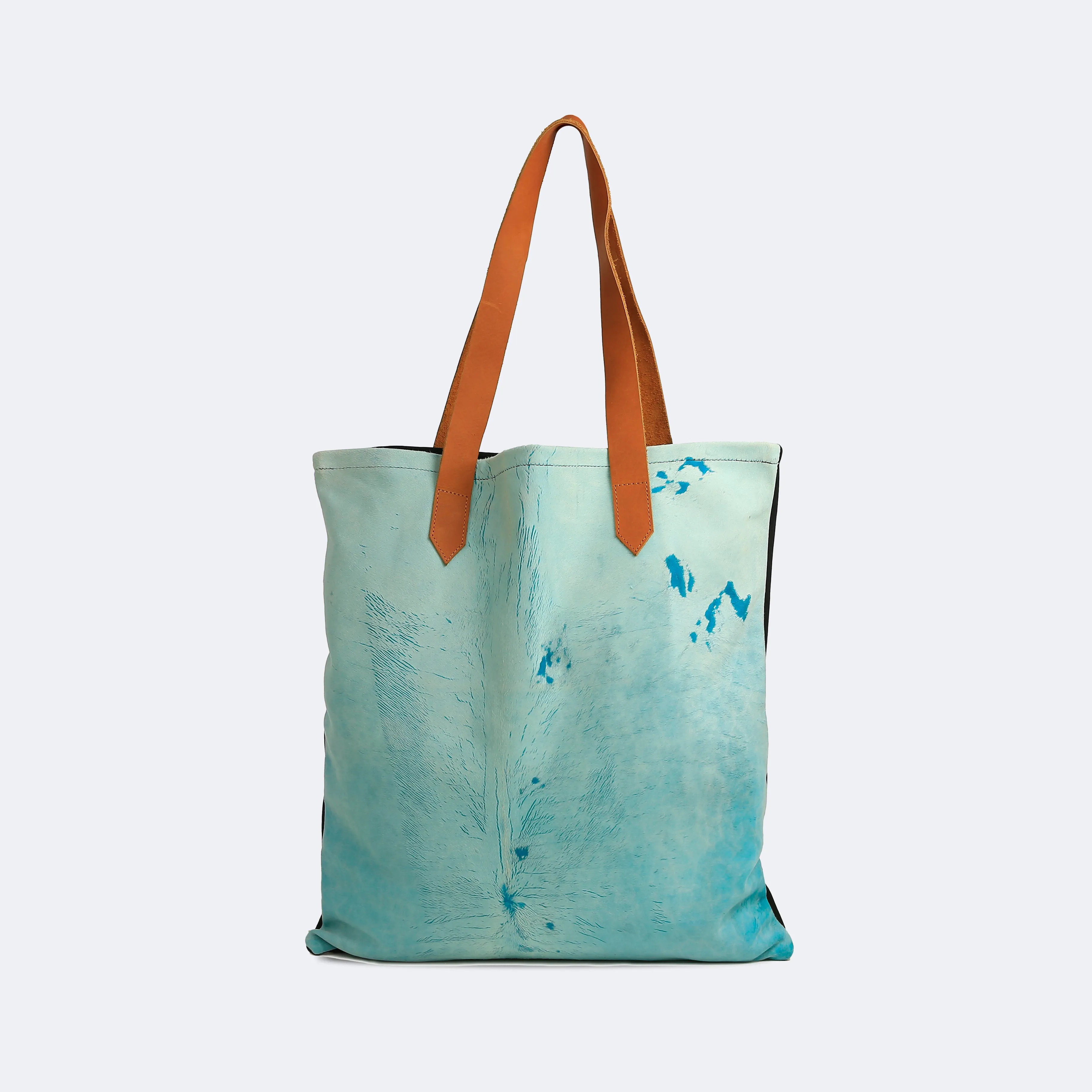 Funky Cowhide Road Trip in Turquoise