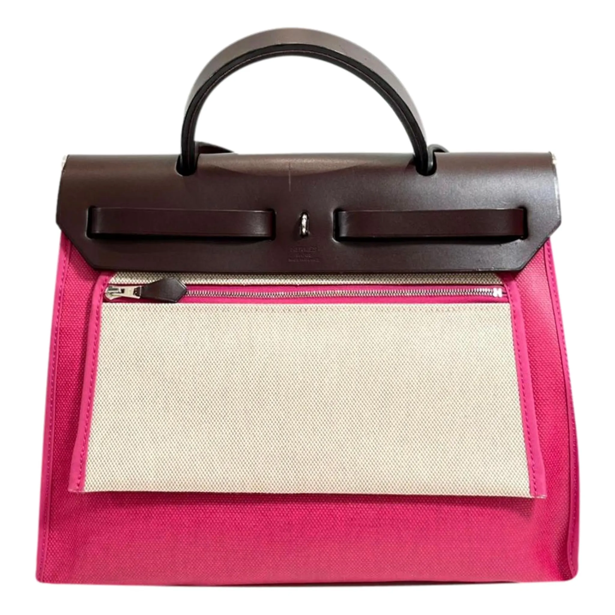 Hermes Canvas & Leather Herbag 31cm