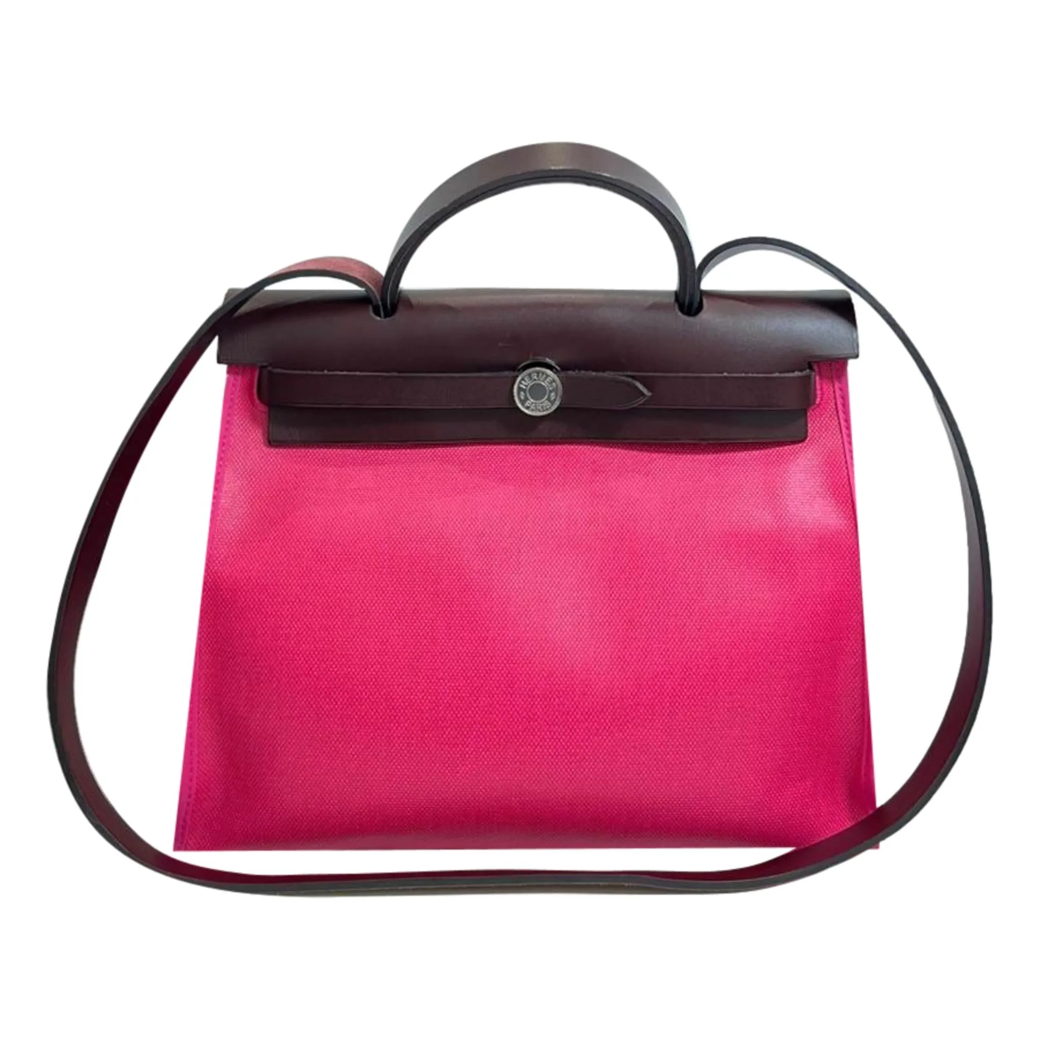 Hermes Canvas & Leather Herbag 31cm