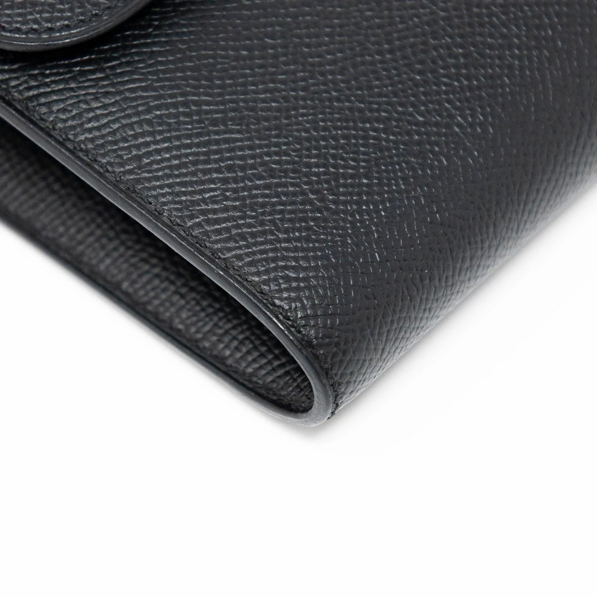 Hermes Noir Epsom Long Constance Wallet