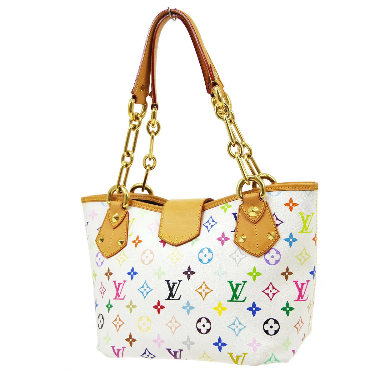 LOUIS VUITTON ANNIE MM CHAIN HAND BAG MONOGRAM MULTI-COLOR M40307 91422