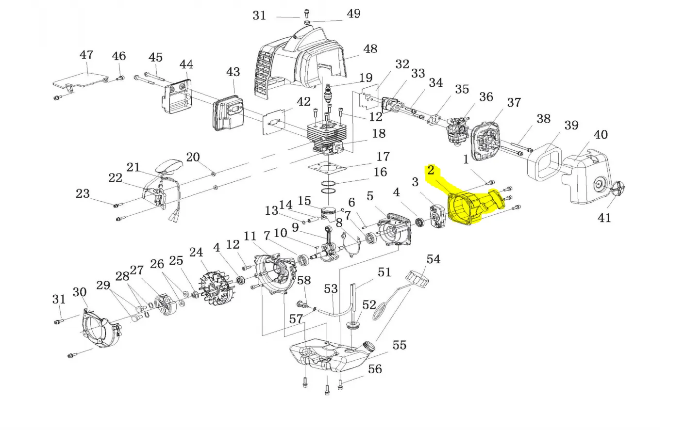 Recoil Starter for TCS6.5 Concrete Backpack Sprayer (4 Bolt Mount) (P23.10A)