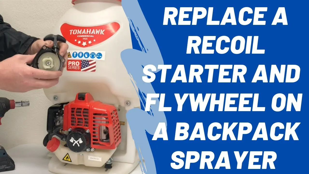 Recoil Starter for TCS6.5 Concrete Backpack Sprayer (4 Bolt Mount) (P23.10A)