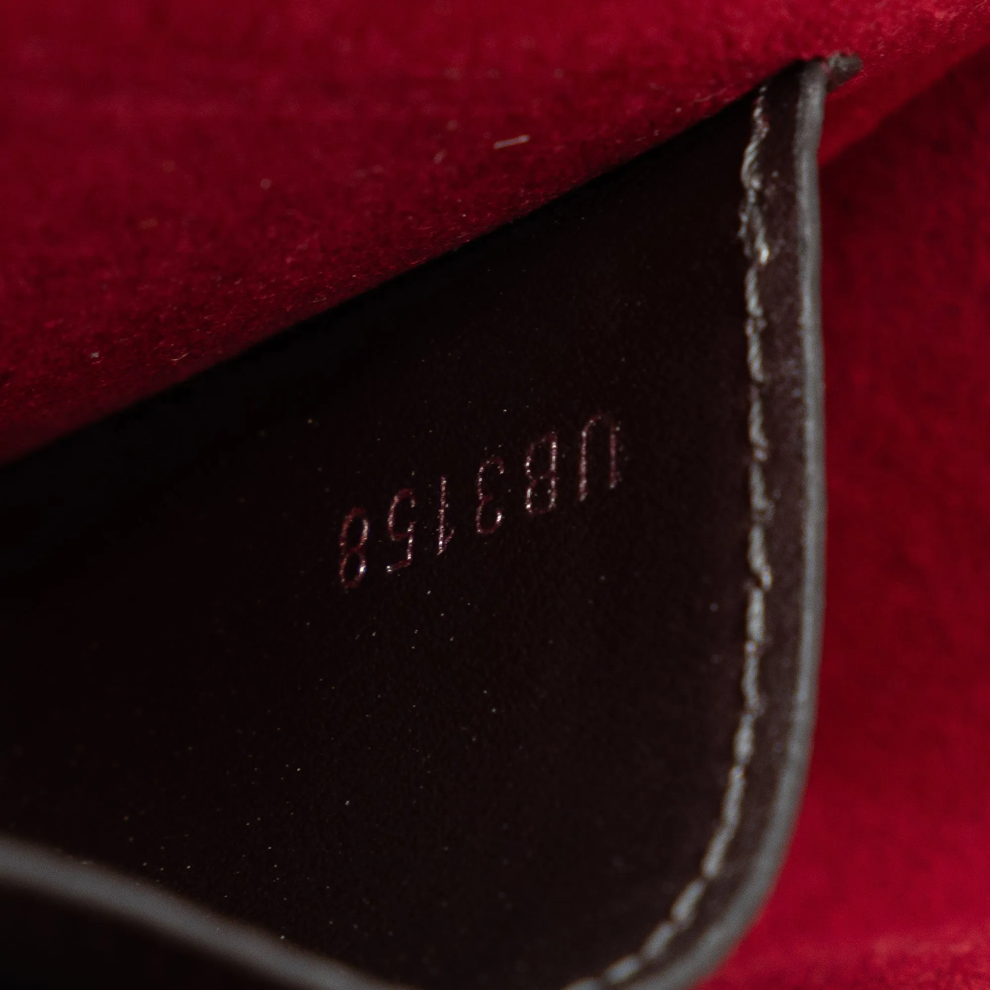 Red Louis Vuitton MyLockMe Chain Pochette Shoulder Bag
