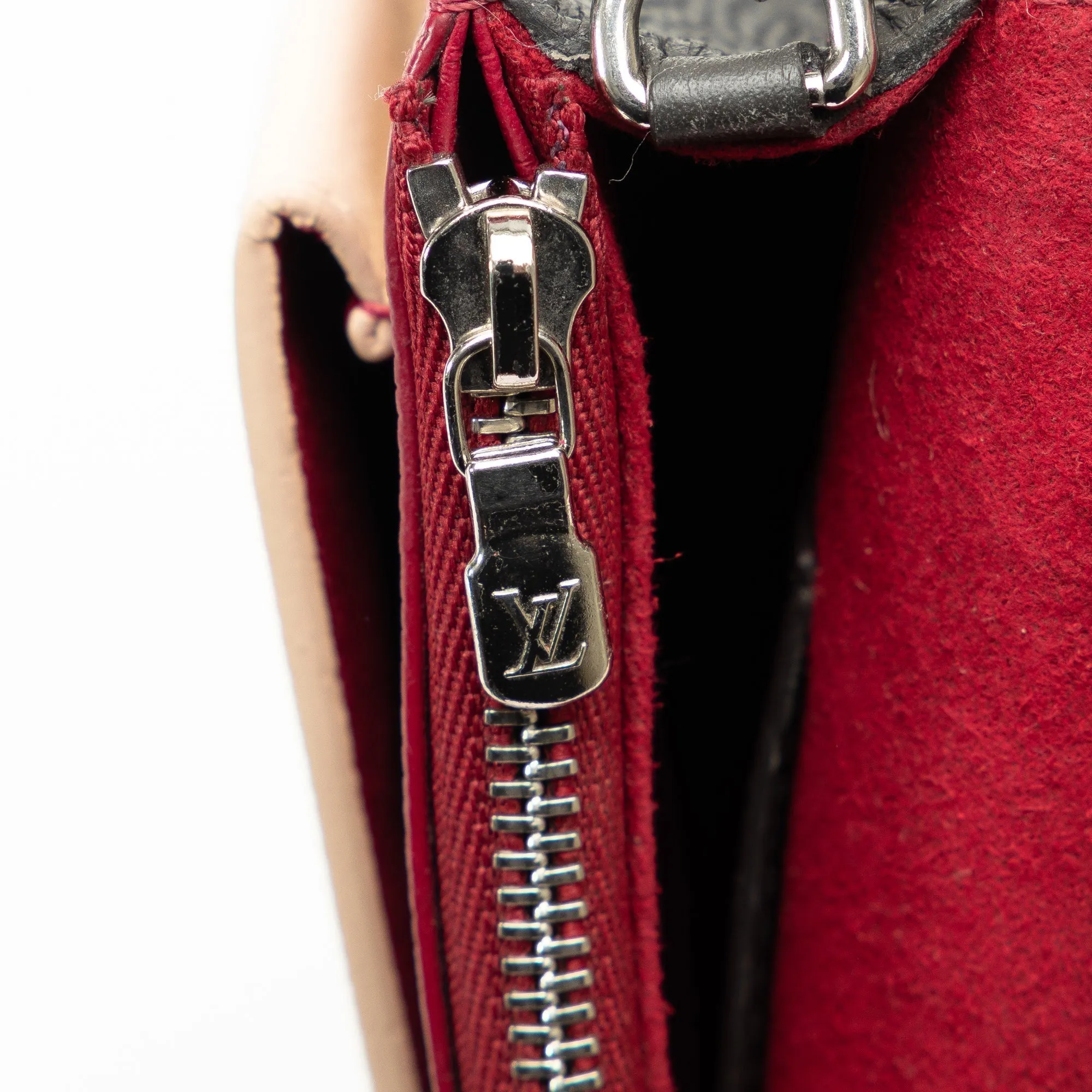 Red Louis Vuitton MyLockMe Chain Pochette Shoulder Bag