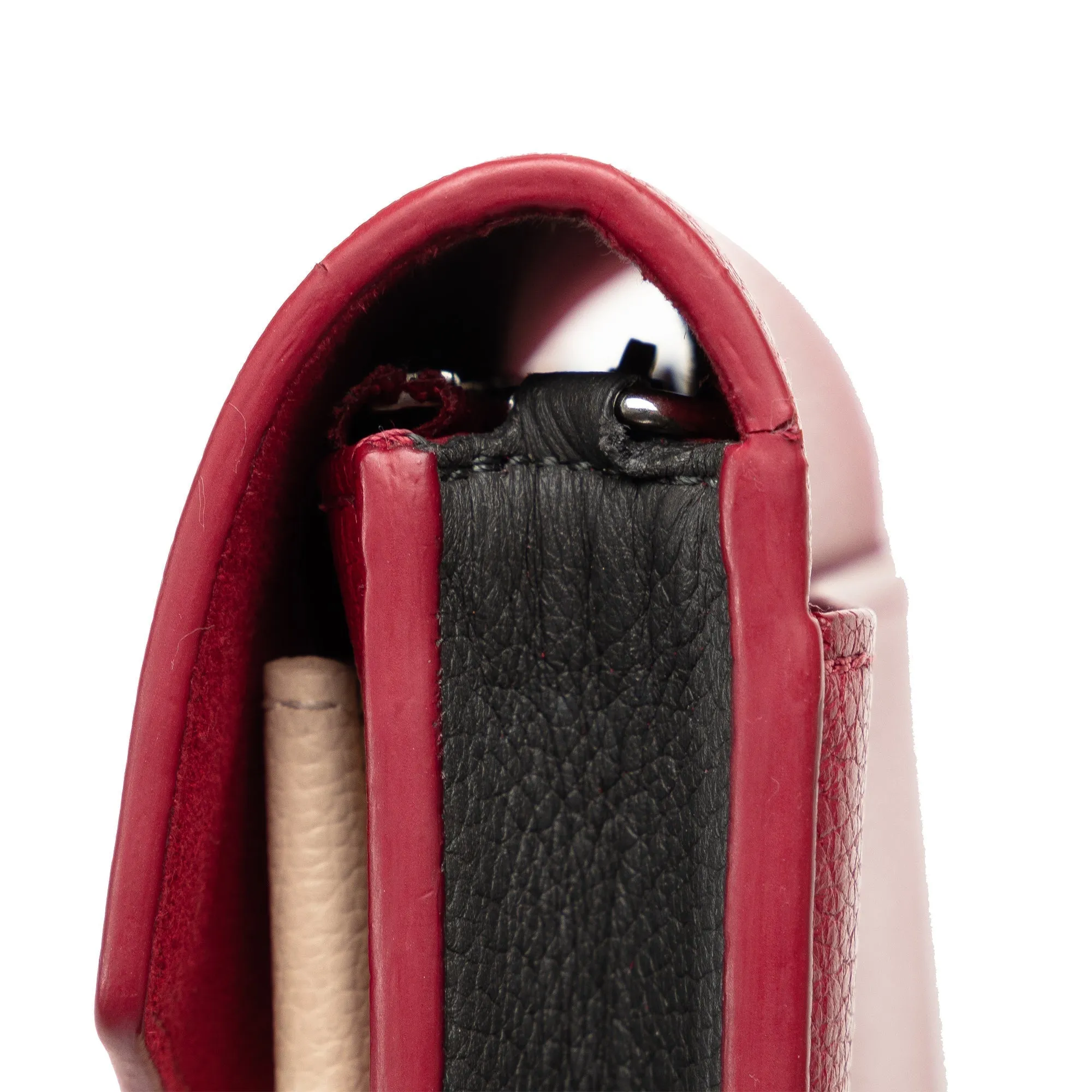 Red Louis Vuitton MyLockMe Chain Pochette Shoulder Bag