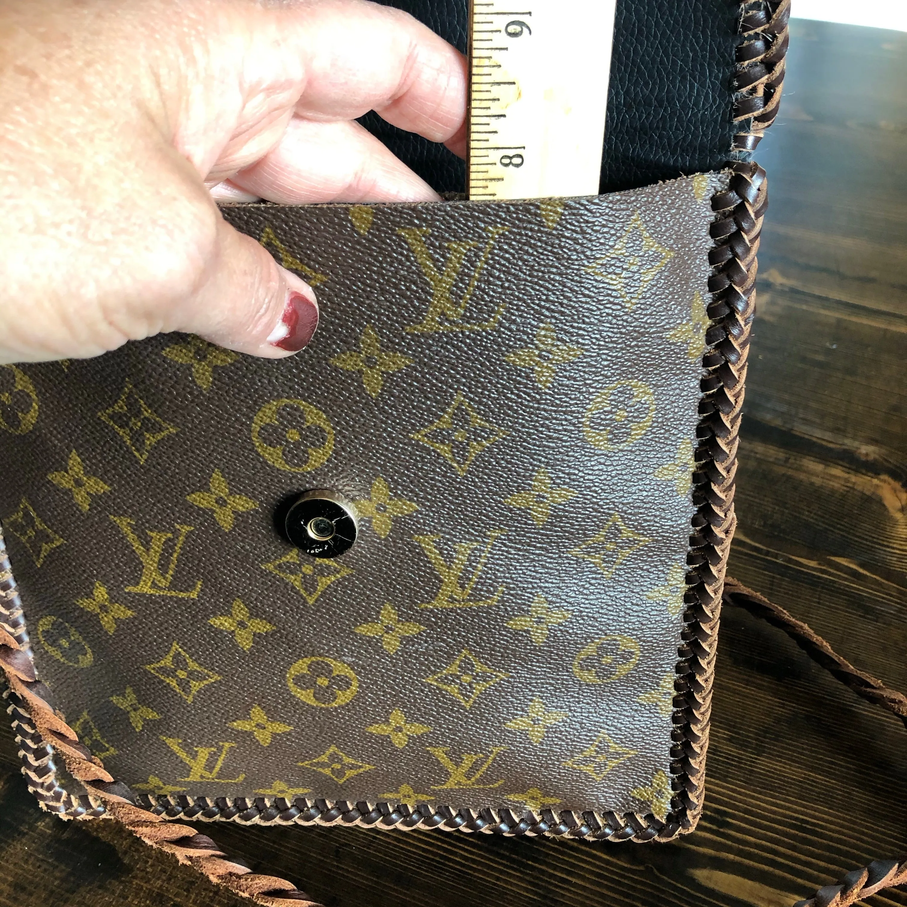 The Flicker - Tan/Chocolate Hair-on-Hide Vintage Crossbody Bag