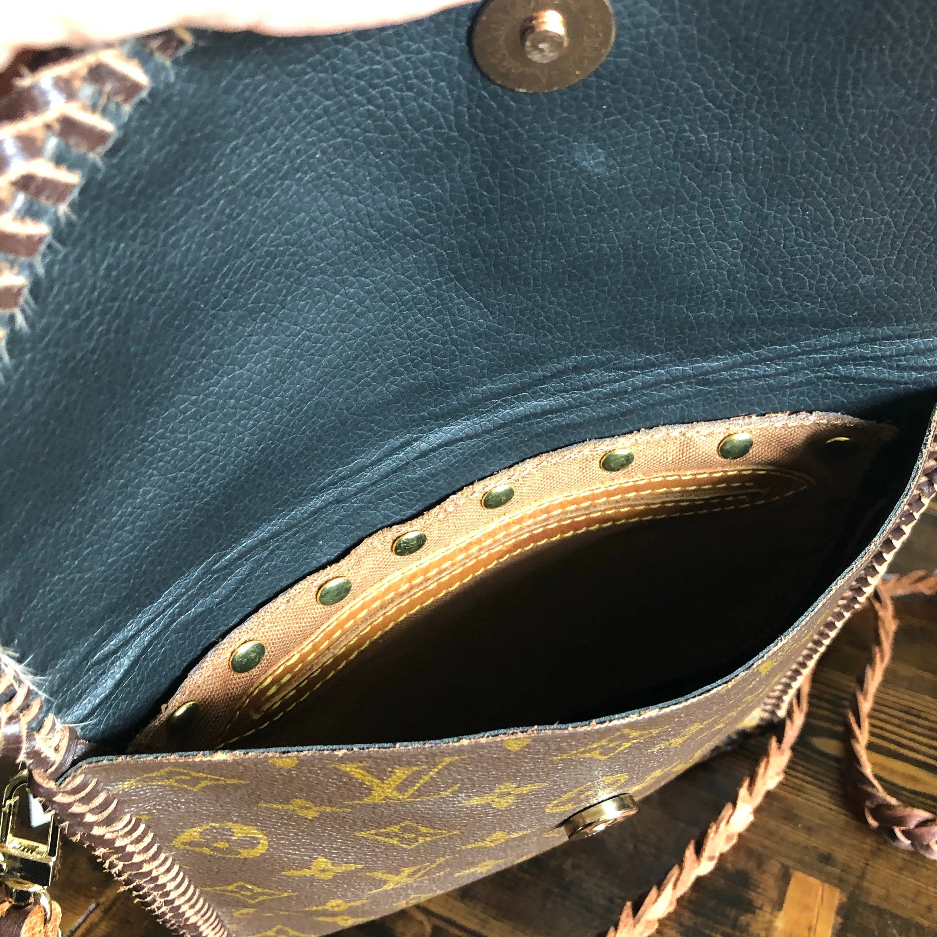 The Flicker - Tan/Chocolate Hair-on-Hide Vintage Crossbody Bag