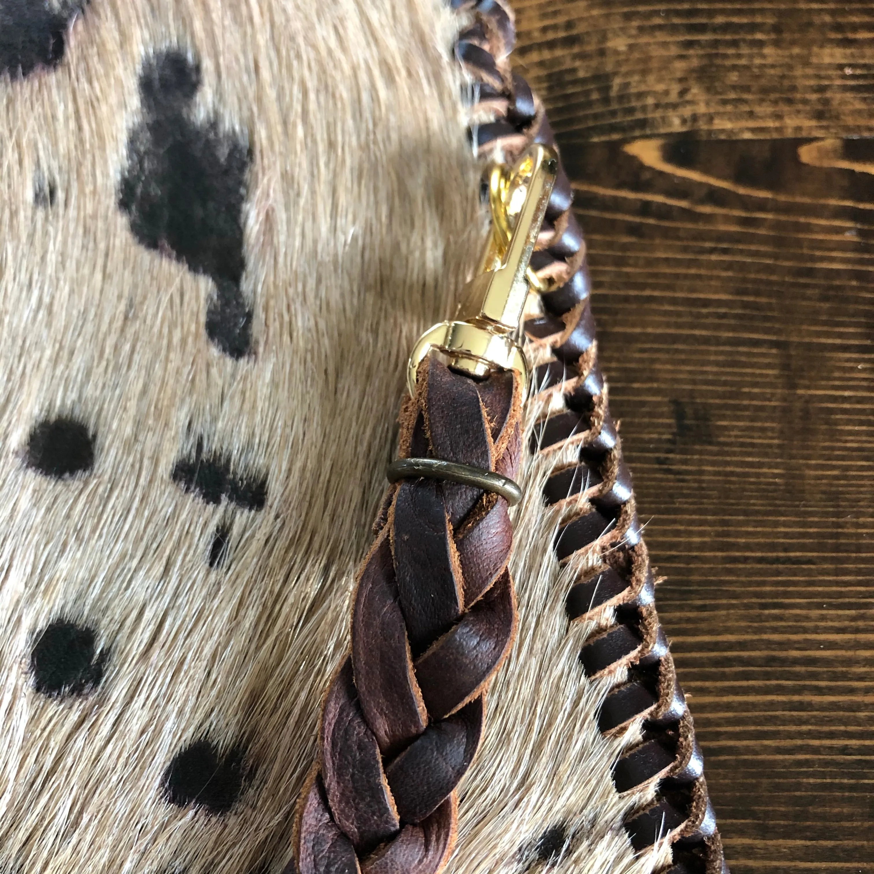 The Flicker - Tan/Chocolate Hair-on-Hide Vintage Crossbody Bag