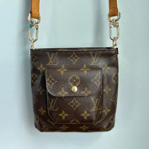 The Junco Crossbody - Vintage LV Monogram in Vachetta