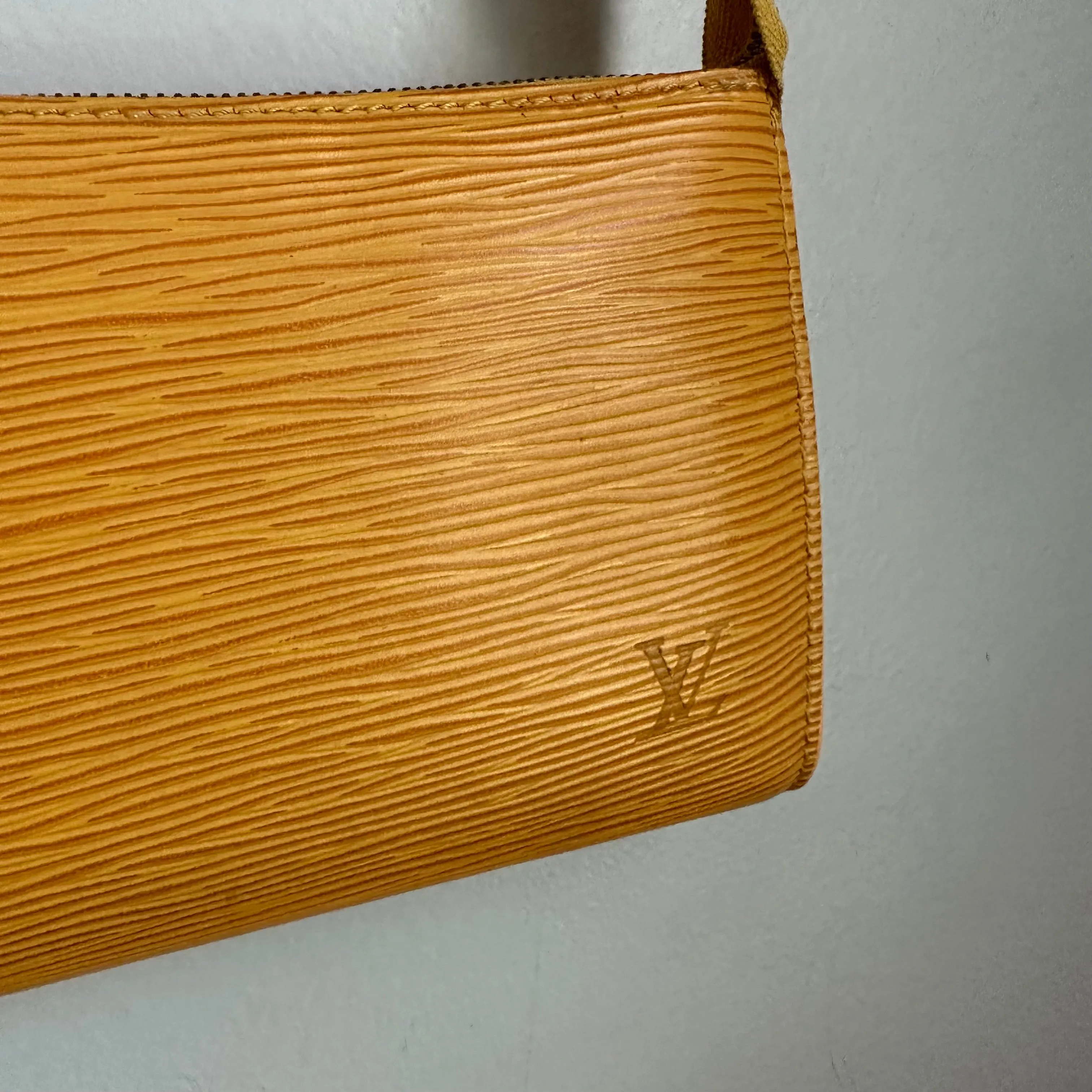 The Junco Wristlet - Vintage LV Epi in Yellow